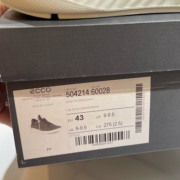 NWT ECCO ST1 Lite Blue Running Shoes 9-9.5 / 43 main image 13